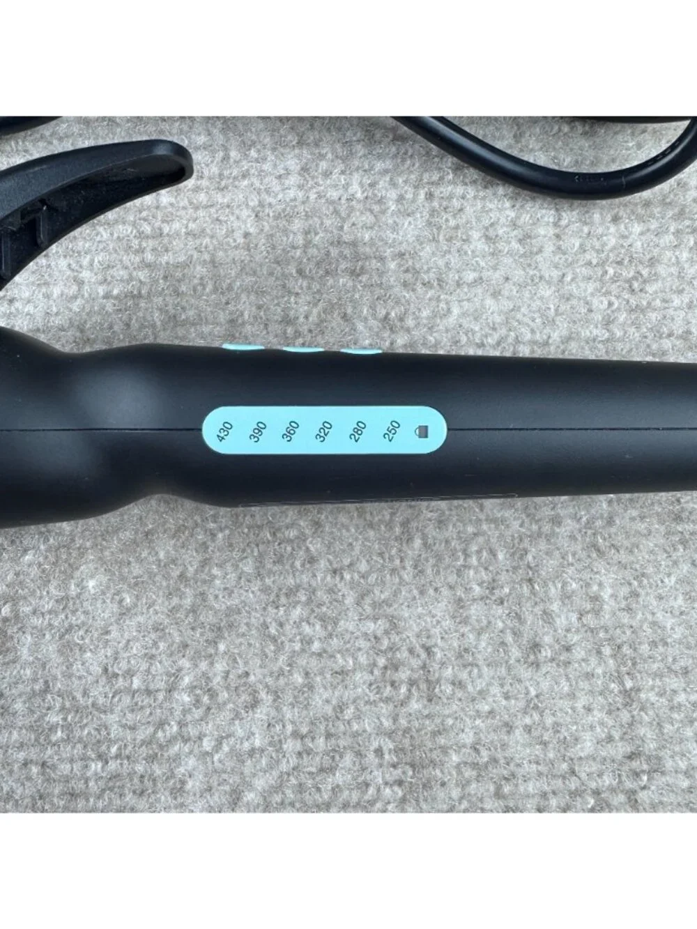 BIO IONIC Long Barrel Curling Iron Styler 0.75-Inch Black Nanoionic Tight Curls